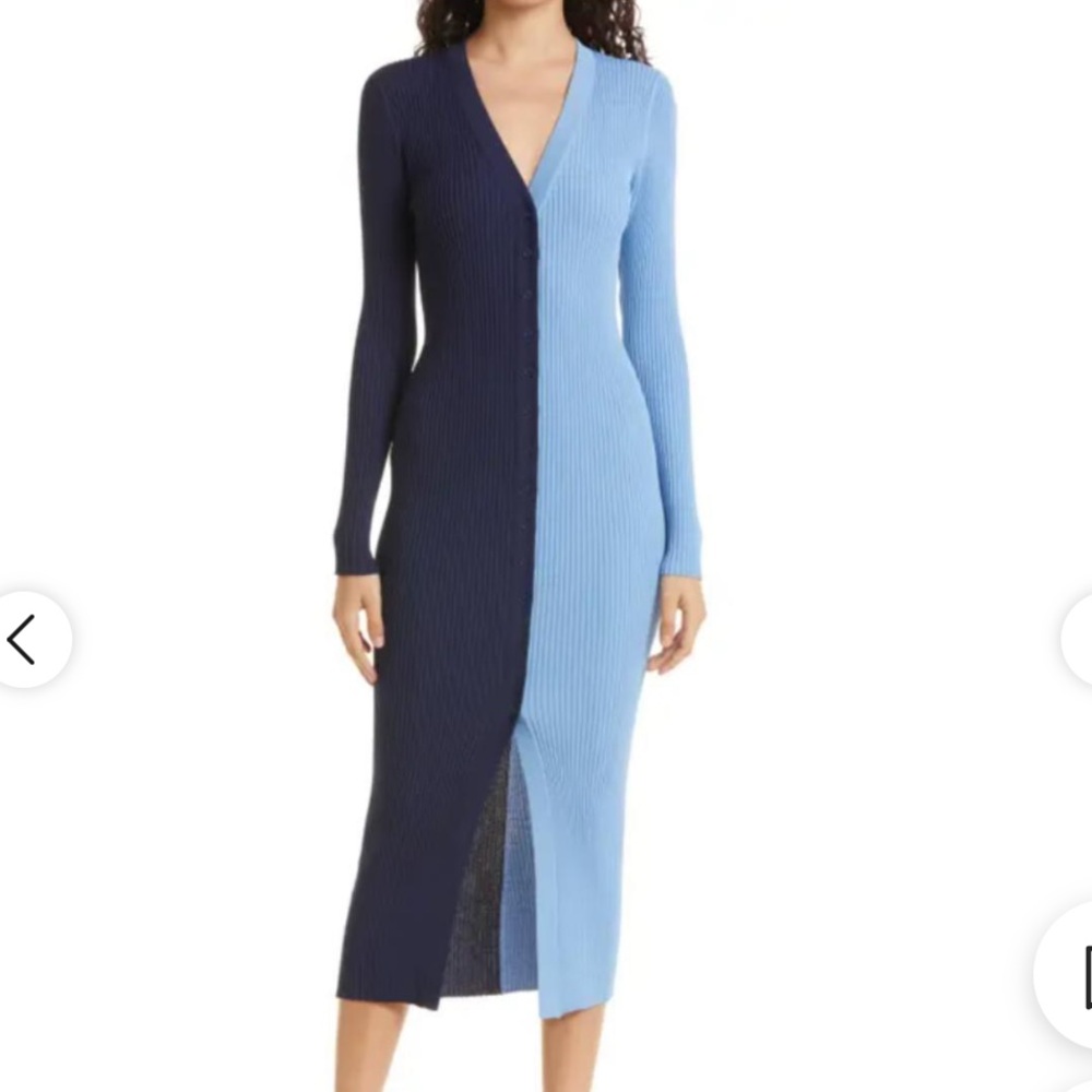 Staud color block dress NWT